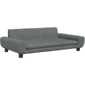 vidaXL Lit pour chien gris foncé 100x54x33 cm velours