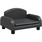 vidaXL Lit pour chien noir 50x40x30 cm similicuir