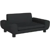 vidaXL Lit pour chien noir 70x45x33 cm velours