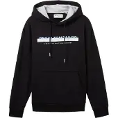Tom Tailor 1038755 Print Hoodie Noir L Homme