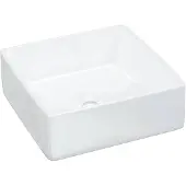 vidaXL Lavabo blanc 37x37x13 cm Céramique Carré
