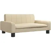 vidaXL Lit pour chien crème 70x45x30 cm Tissu