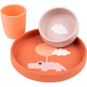 Done by Deer Silicone Dinner Set Happy Clouds Doré