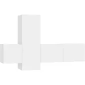 vidaXL Ensemble de 3 meubles TV blanc en bois composite
