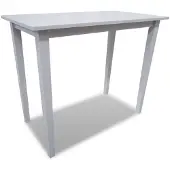 vidaXL Table de bar en bois blanc