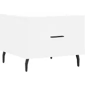 vidaXL Table basse blanche 50x50x40 cm bois composite