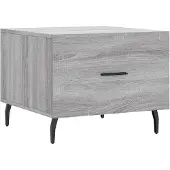 vidaXL Table basse Gris Sonoma 50x50x40 cm Bois composite