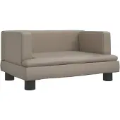 vidaXL Canapé pour enfants Cappuccino-Marron 60x40x30 cm similicuir