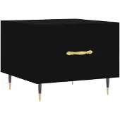 vidaXL Table basse noire 50x50x40 cm bois composite