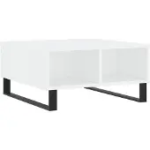vidaXL Table basse blanche 60x60x30 cm Bois composite