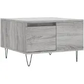 vidaXL Table basse Gris Sonoma 55x55x36,5 cm Bois composite