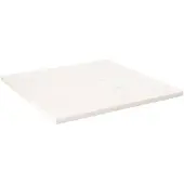 vidaXL Dessus de table blanc 80x80x2,5 cm bois de pin massif