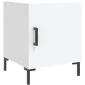 vidaXL Table de chevet blanc 40x40x50 cm bois d’ingénierie