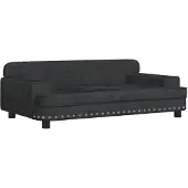 vidaXL Lit pour chien noir 90x53x30 cm velours
