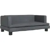 vidaXL Lit pour chien gris foncé 80x45x30 cm velours