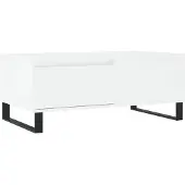 vidaXL Table basse blanche 90x50x36,5 cm Bois composite