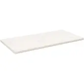 vidaXL Dessus de table blanc 110x60x2,5 cm bois de pin massif
