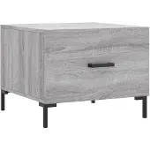 vidaXL Table basse Gris Sonoma 50x50x40 cm Bois composite