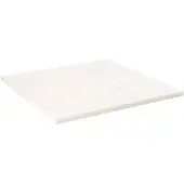 vidaXL Dessus de table blanc 90x90x2,5 cm bois de pin massif