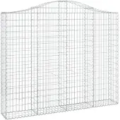 vidaXL Gabion avec arc surélevé 200x30x160/180 cm Fer galvanisé