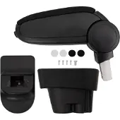 vidaXL Accoudoir de voiture noir 12x36x(33,5-48) cm ABS