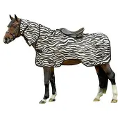 HKM Couverture anti-mouches taille zèbre (couverture de cheval) - 125 cm