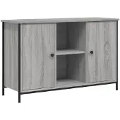 vidaXL Armoire TV Gris Chêne Sonoma 100x35x65 cm Bois composite