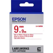Epson LK-3WRN ruban d'étiquettes standard 9 mm (d'origine) - rouge sur blanc