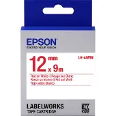 Epson LK-4WRN ruban standard 12 mm (d'origine) - rouge sur blanc