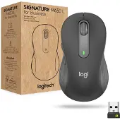 Logitech Signature M650 L for Business - Maus - Für Rechtshänder - 5 Tasten - kabellos - Bluetooth, 2.4 GHz - Logi Bolt USB-Receiver - Off-White