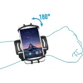 Mobilis Monture de poignet/bracelet universel 5-7" HHD (Silicone), Sangles de montre, Noir