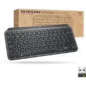 Logitech MX Keys Mini pour les entreprises - Clavier - rétroéclairé - sans fil - Bluetooth LE - QWERTY - Suisse - graphite