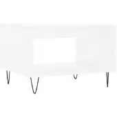 vidaXL Table basse blanche 60x50x40 cm Bois composite