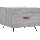 vidaXL Table basse Gris Sonoma 50x50x40 cm Bois composite
