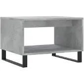 vidaXL Table basse gris béton 60x50x40 cm Bois composite