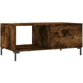 vidaXL Table basse chêne fumé 90x50x40 cm bois composite