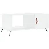 vidaXL Table basse blanche 90x50x40 cm Bois composite