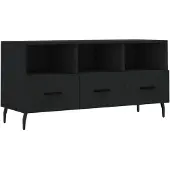 vidaXL Armoire TV noire 102x36x50 cm Bois composite