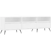 vidaXL Armoire TV blanc 150x30x44,5 cm Bois composite