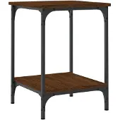 vidaXL Table basse marron imitation chêne 40x40x55 cm Bois composite