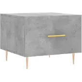 vidaXL Table basse gris béton 50x50x40 cm Bois composite