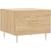 vidaXL Table basse chêne Sonoma 50x50x40 cm bois composite
