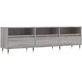 vidaXL Armoire TV Gris Sonoma 150x30x44,5 cm Bois composite