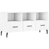 vidaXL Armoire TV blanche 102x36x50 cm Bois composite