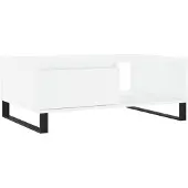 vidaXL Table basse blanche 90x60x35 cm Bois composite