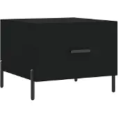 vidaXL Table basse noire 50x50x40 cm bois composite