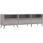vidaXL Armoire TV Gris Sonoma 150x30x44,5 cm Bois composite