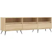 vidaXL Armoire TV Chêne Sonoma 150x30x44,5 cm Matériau dérivé du bois