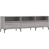 vidaXL Armoire TV Gris Sonoma 150x30x44,5 cm Bois composite