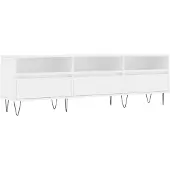 vidaXL Armoire TV blanc 150x30x44,5 cm Bois composite